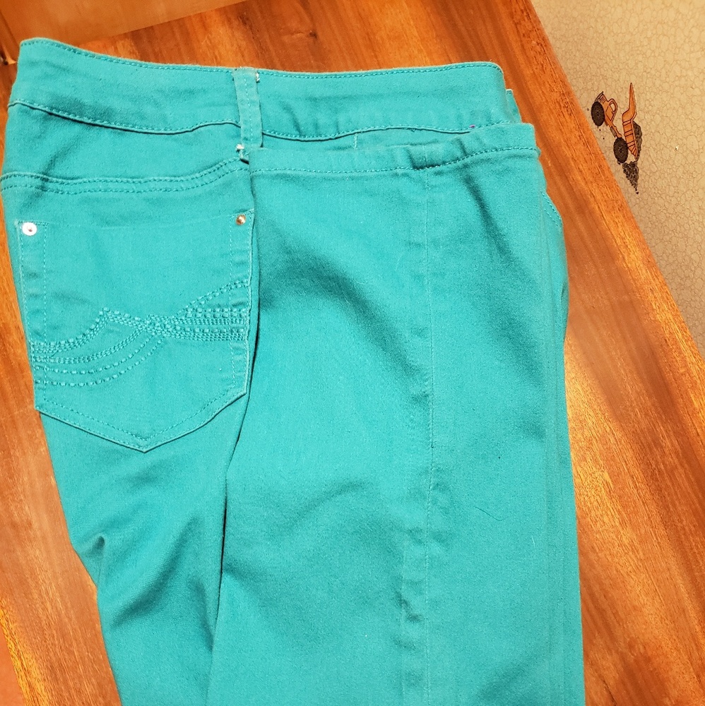 Teal green pants